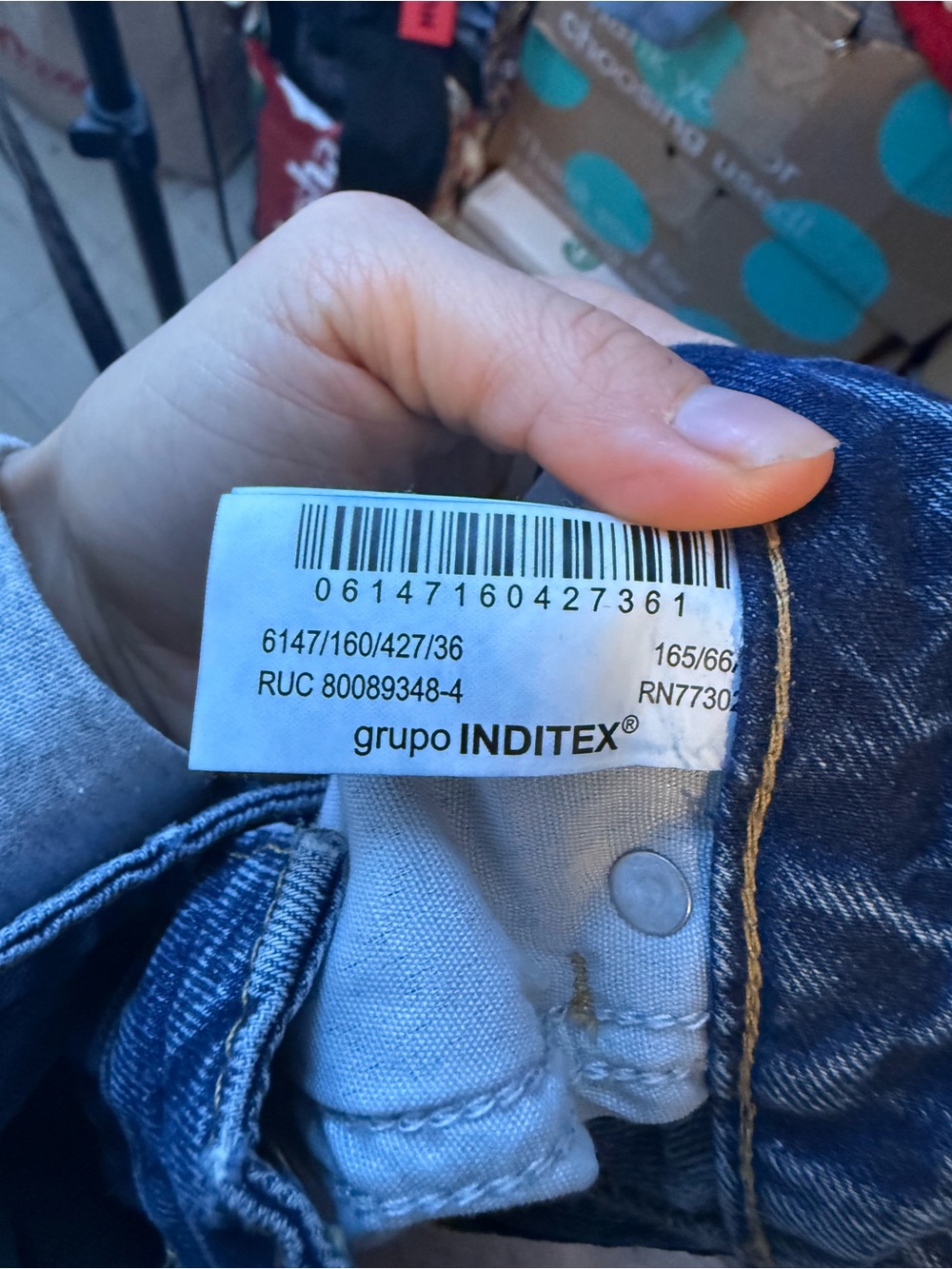 Zara True Blue High Rise Extra Flare Leg Jeans - Picture 4 of 6